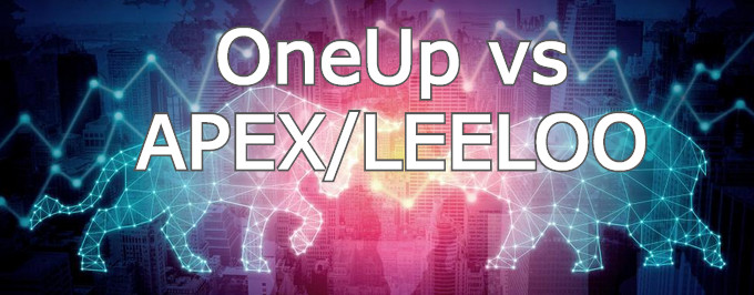 Battle of funded trader programs oneup vs apex vs leeloo