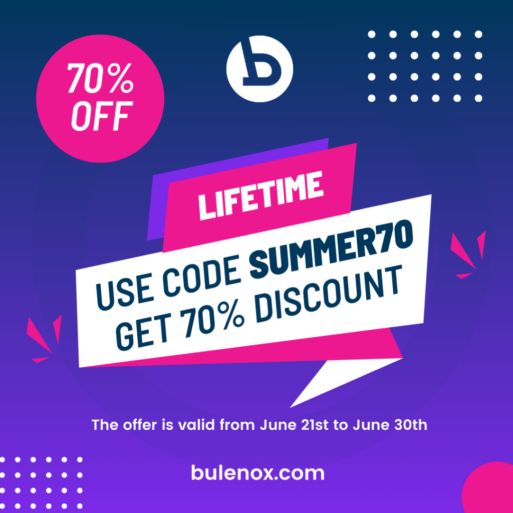 Bulenox Summer 70% off discount - futures trader evaluation sale